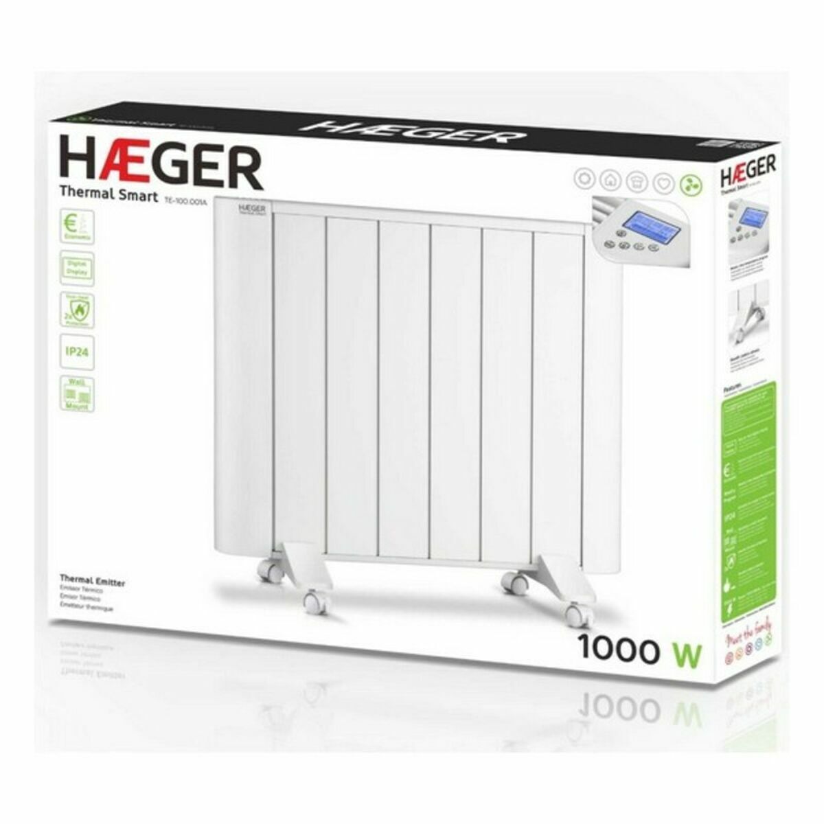 Radiátor Haeger TE100001A 1000 W Fehér